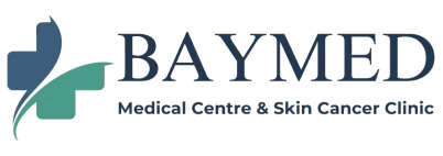 BAYMED Medical Centre & Skin Centre Clinic logo with icon and text